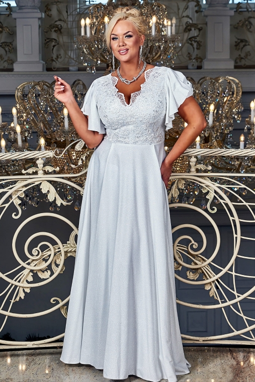 LAURA ecru brocate shine 54