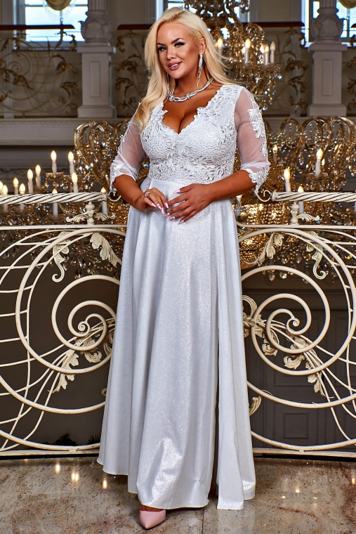 CARMEN 3/4 ecru brocate 42