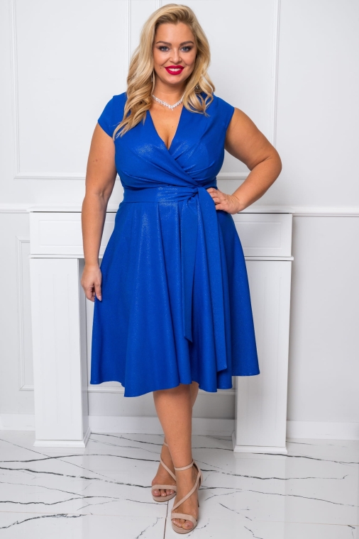 NICOL royal blue brocate 48