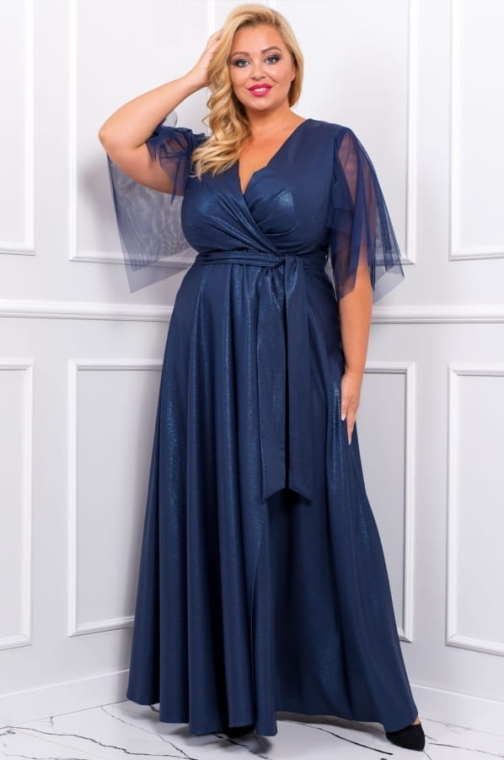 EVITA navy blue glossy 48