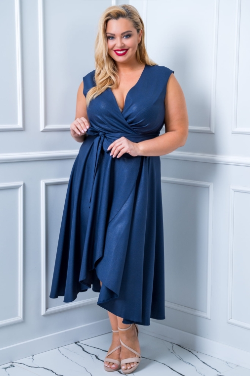 GRETA navy blue glossy 44