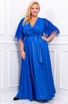 EVITA royal blue brocate 52