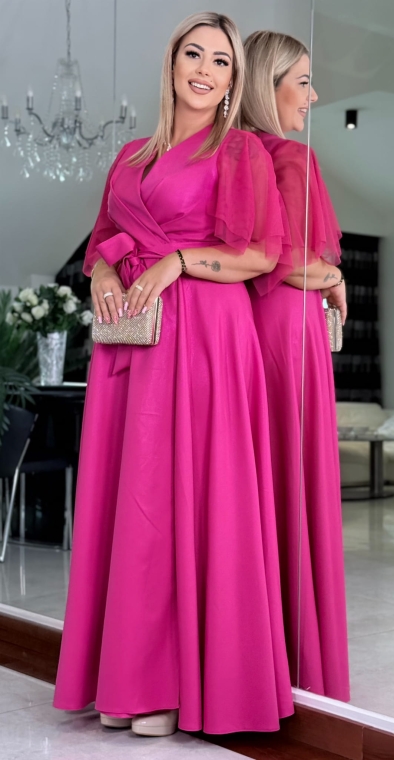 EVITA fuchsia brocate 46