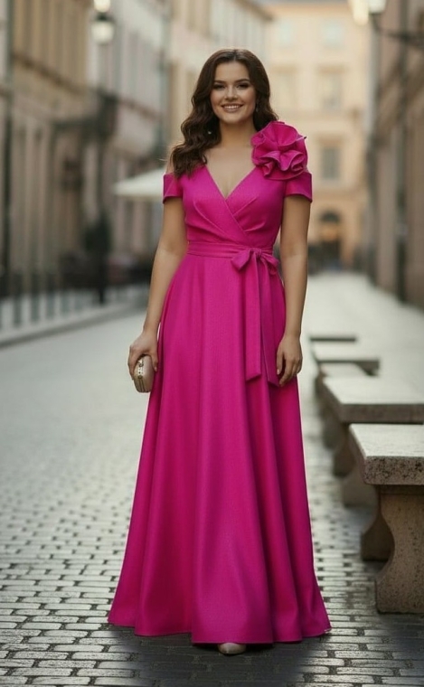 GALA flower fuchsia glossy