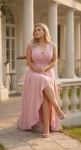GRACIA powder pink brocate 52