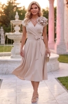 NINA flower gold beige glossy